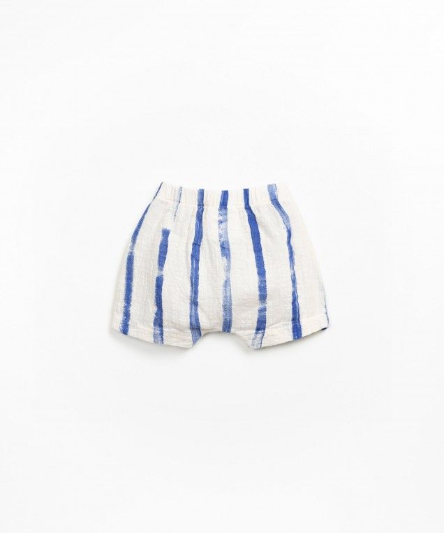 Blue Striped Shorts