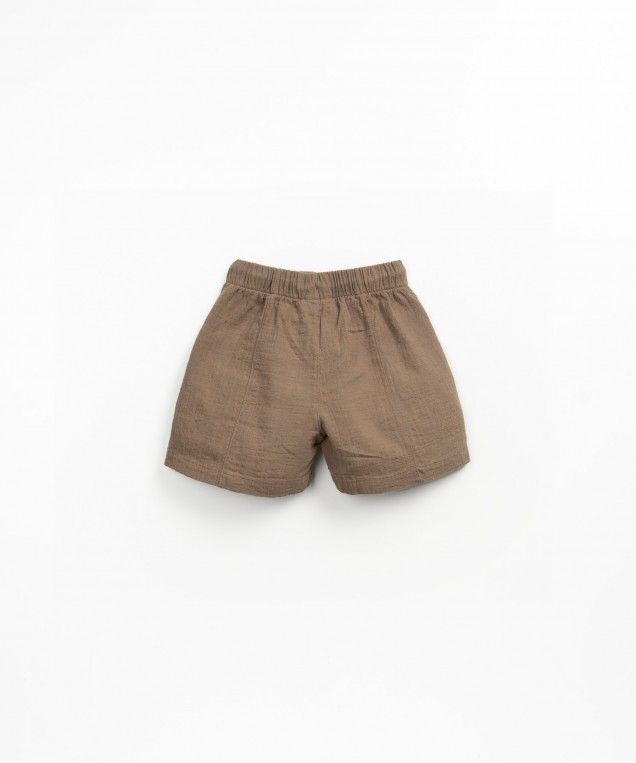 Earth Brown Cotton Shorts