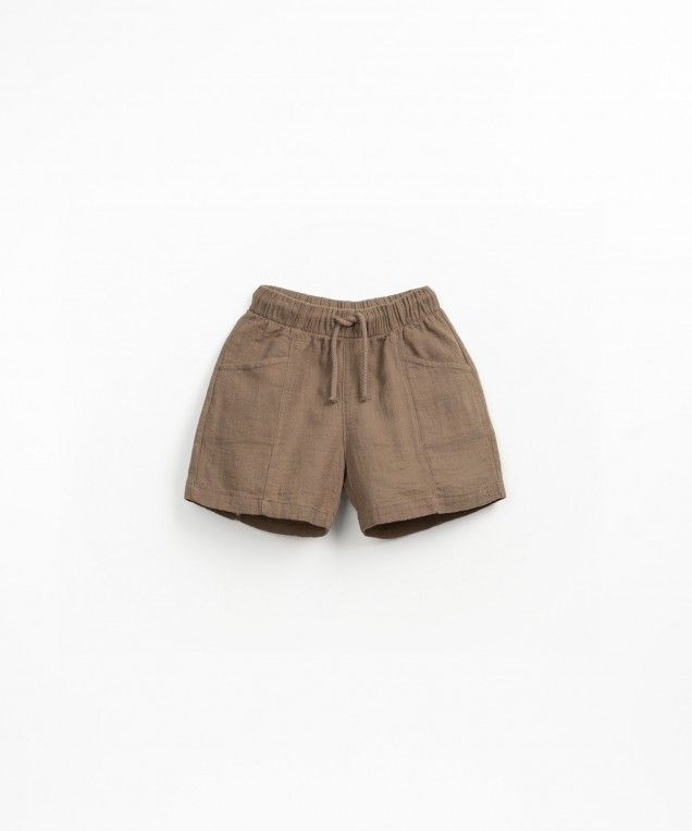 Earth Brown Cotton Shorts