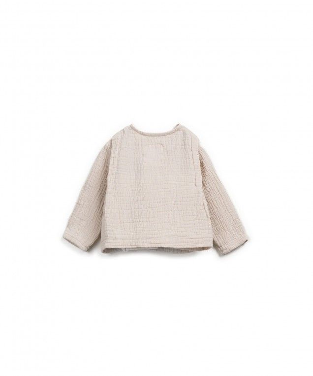 Soft Cream Wrap Linen Top