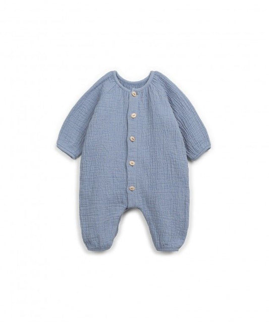 Soft Blue Linen Jumpsuit