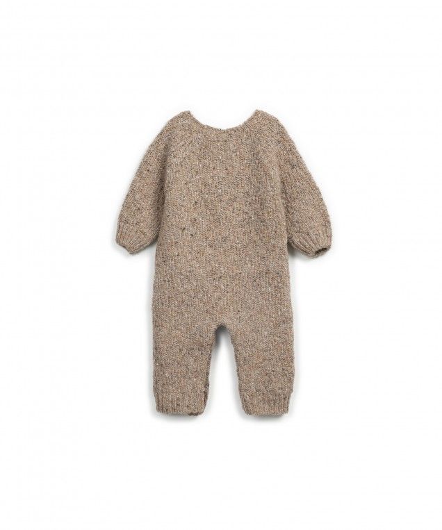 knitted Beige Jumpsuit