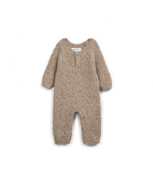 knitted Beige Jumpsuit