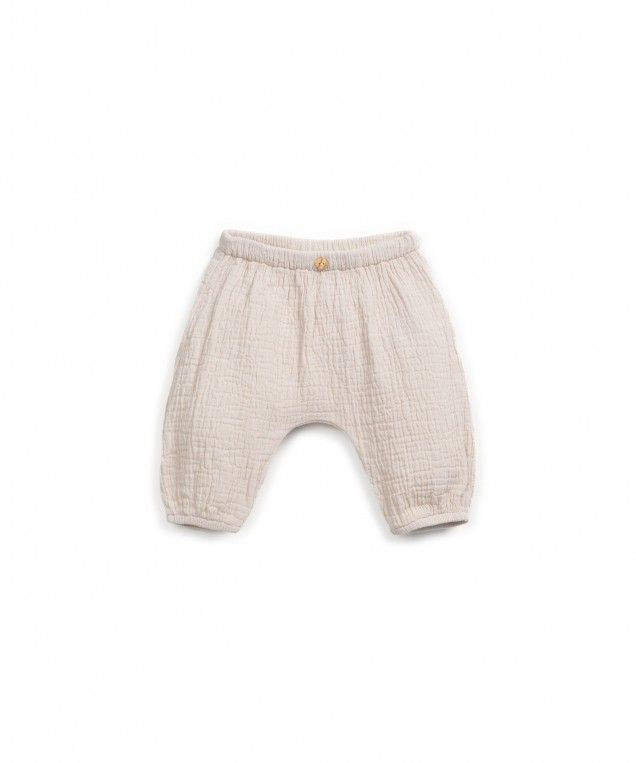 Soft Cream Wrap Linen Pants