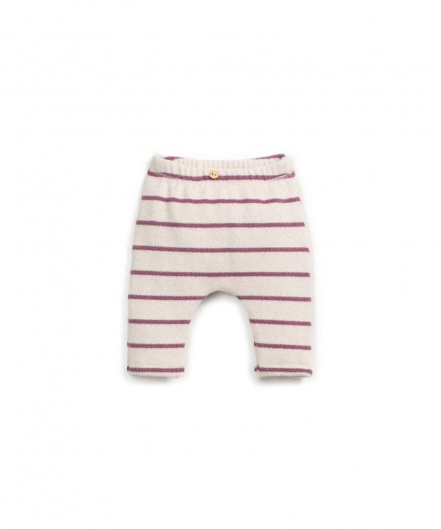 Striped Jersey Pants | Pink