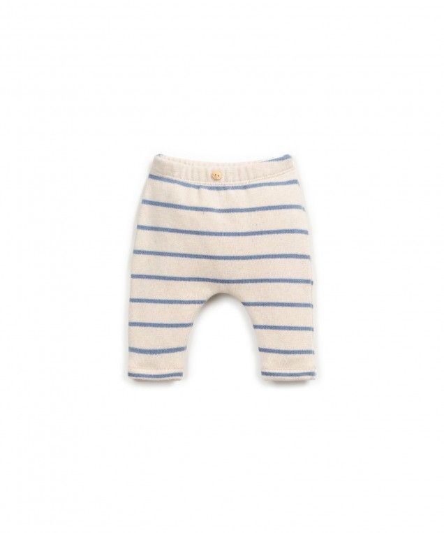 Striped Jersey Pants | Blue