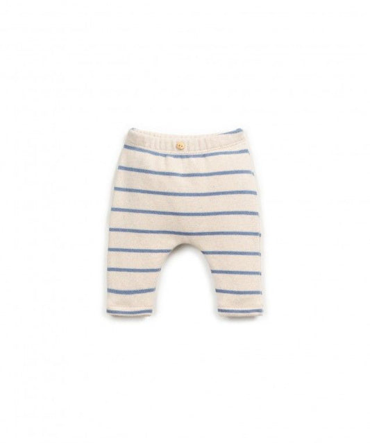 Striped Jersey Pants | Blue