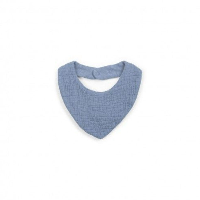 Soft Blue Linen Bib