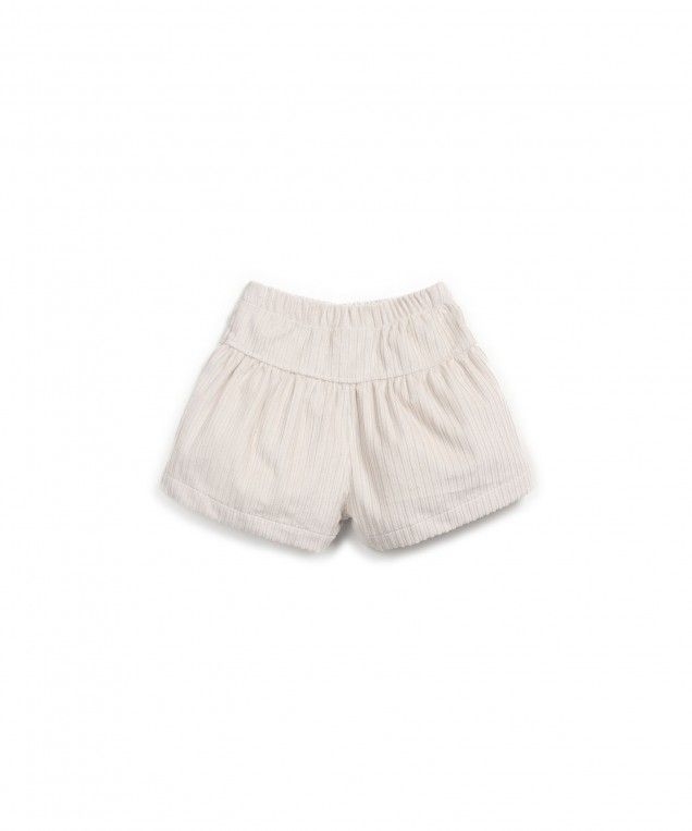 Cream Corduroy Shorts