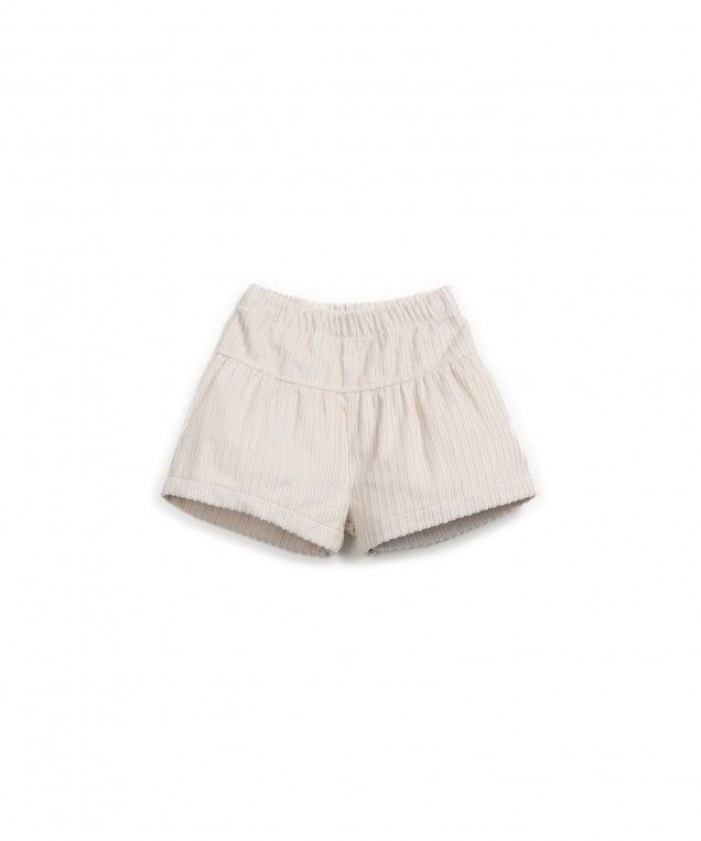 Cream Corduroy Shorts