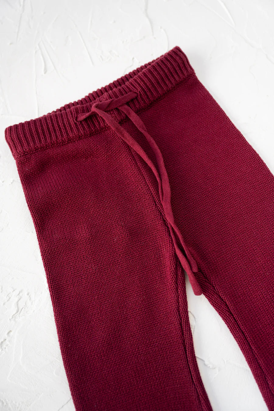 Maroon Knitted Flalres