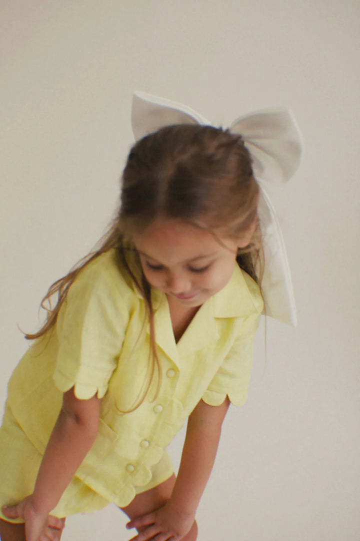 Sunny Scallop Linen Set
