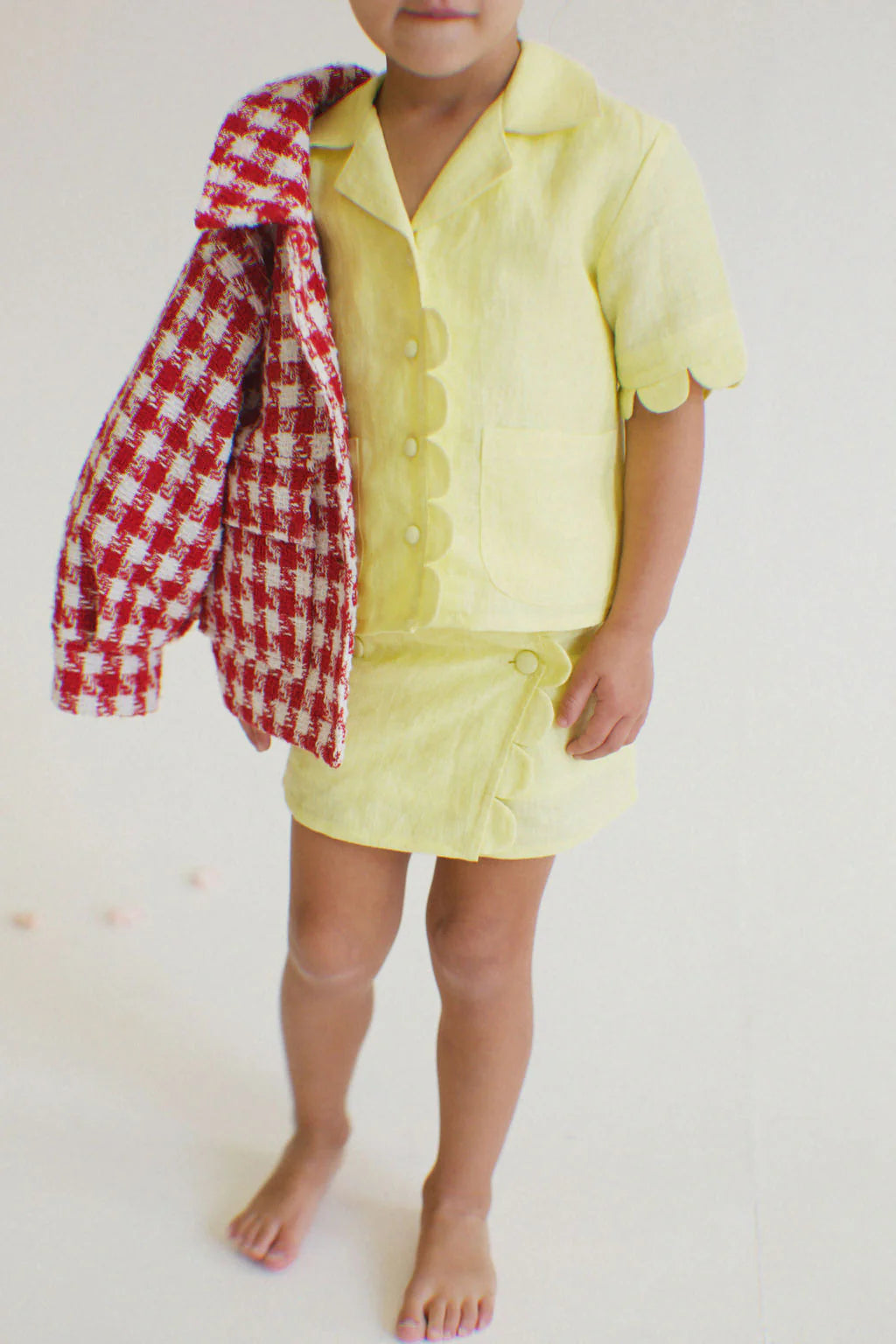 Sunny Scallop Linen Set