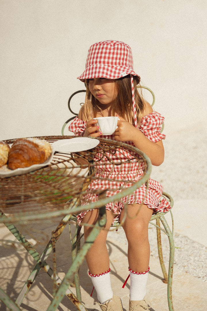 Crimson Gingham Set