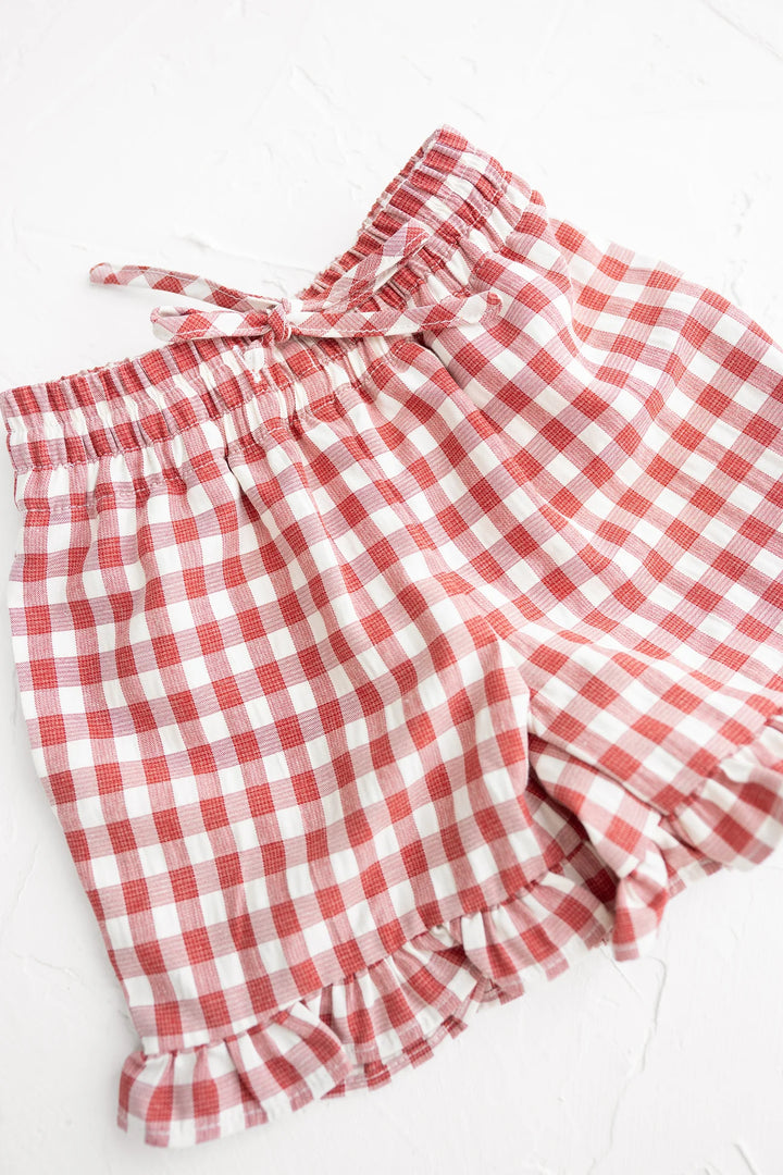 Crimson Gingham Set