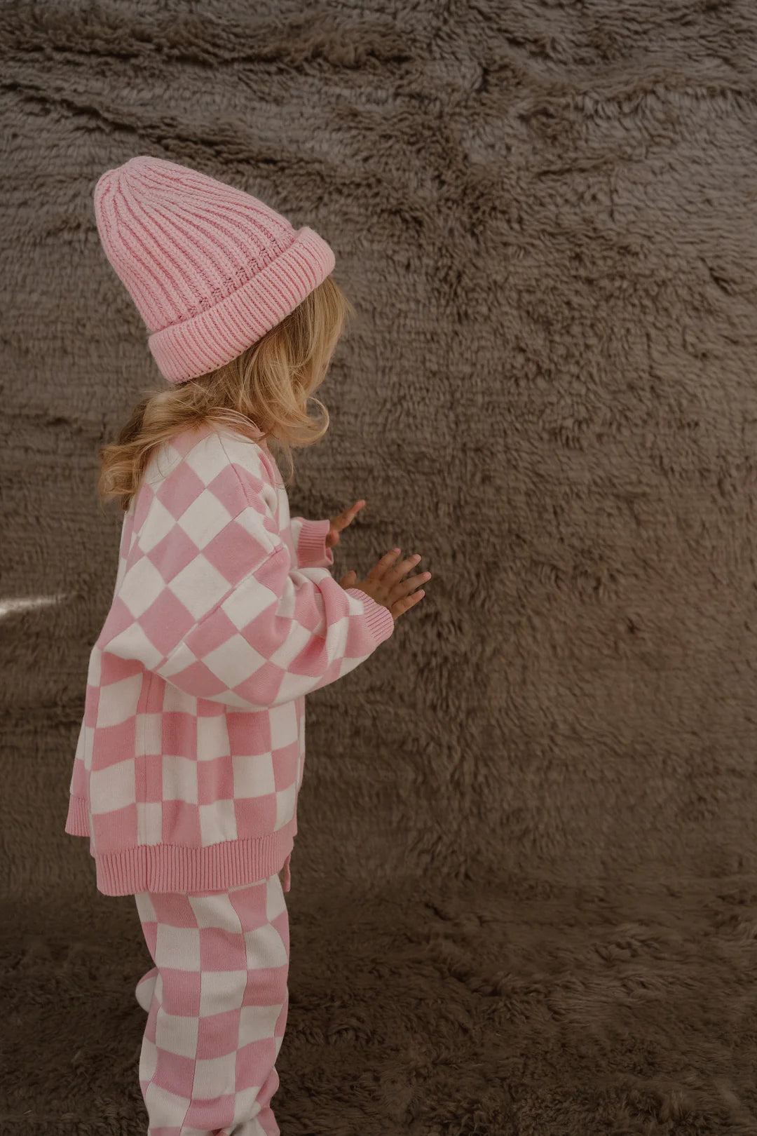 Checkered Pants - Pink