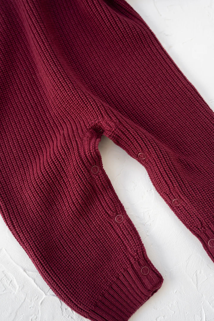 Maroon Knitted Suit