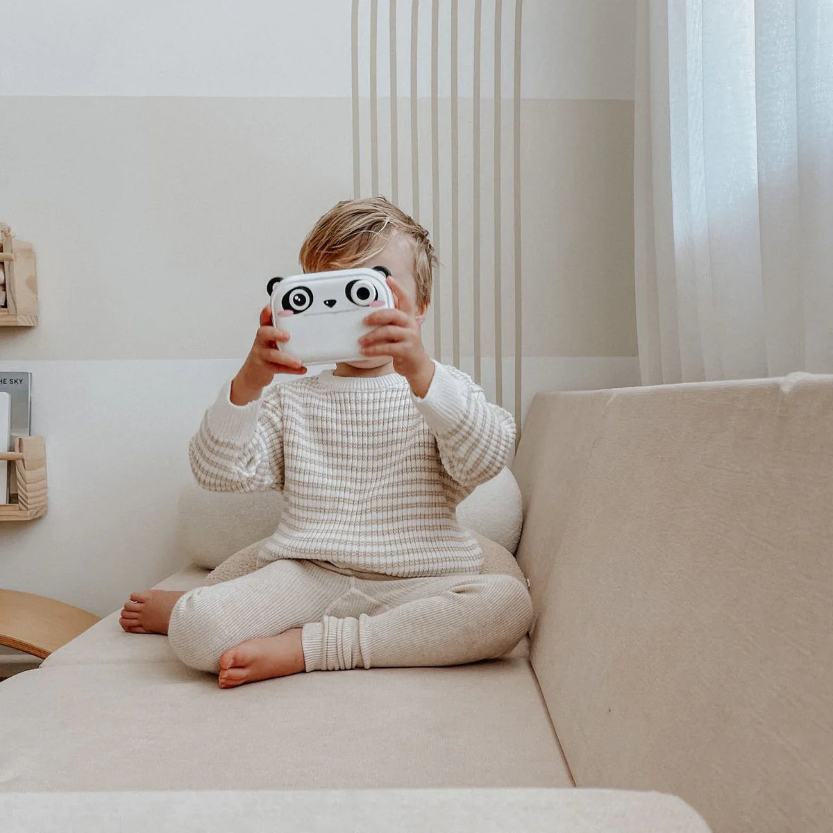 Ribbed Beige Sweater