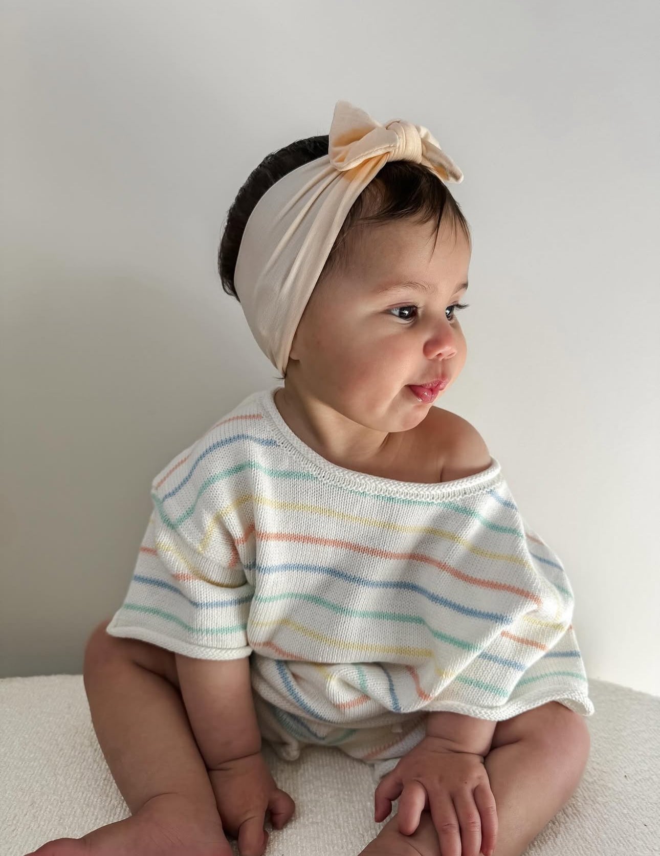 Pastel Stripe Knit Set