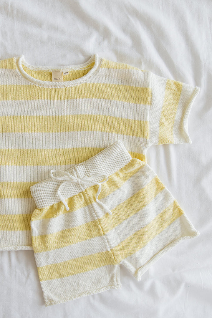 Butter Yellow Knit Set