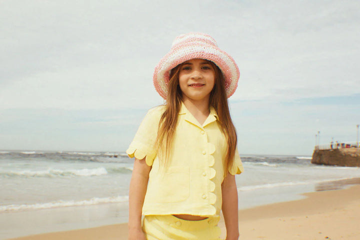 Sunny Scallop Linen Set