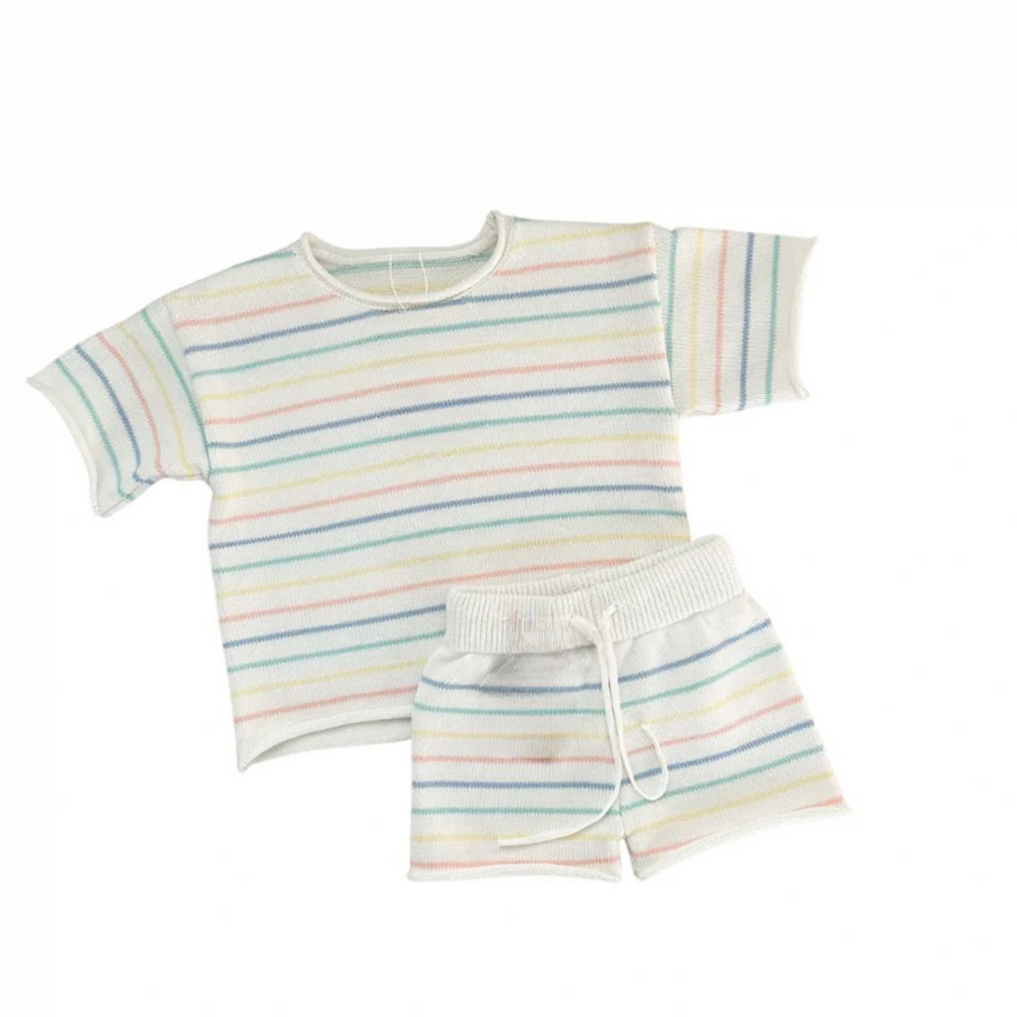 Pastel Stripe Knit Set