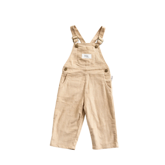 Corduroy Dungarees | Beige