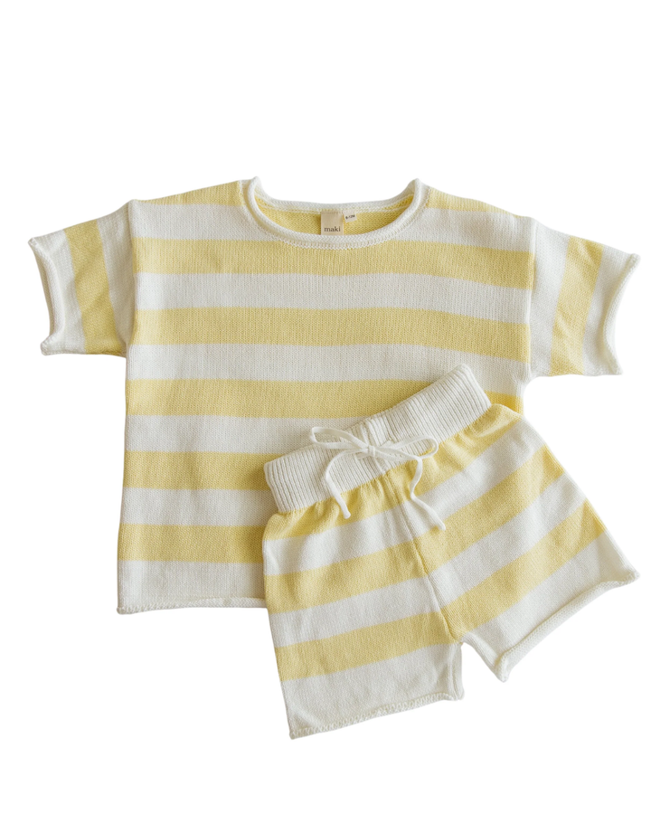 Butter Yellow Knit Set
