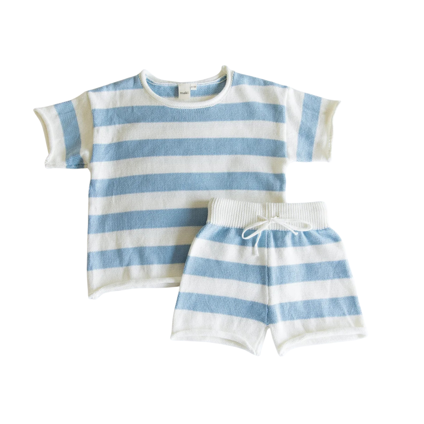 Ocean Stripe Knit Set