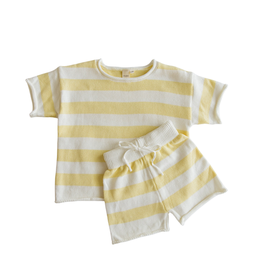 Butter Yellow Knit Set