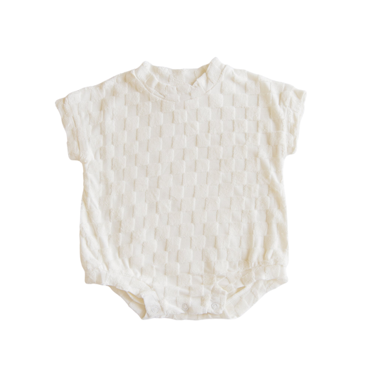 Terry Chequerboard Romper