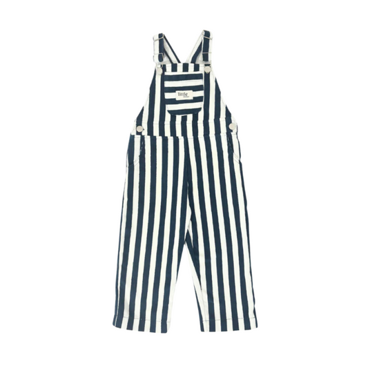 Striped Corduroy Dungarees | Navy