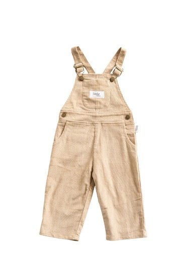 Corduroy Dungarees | Beige