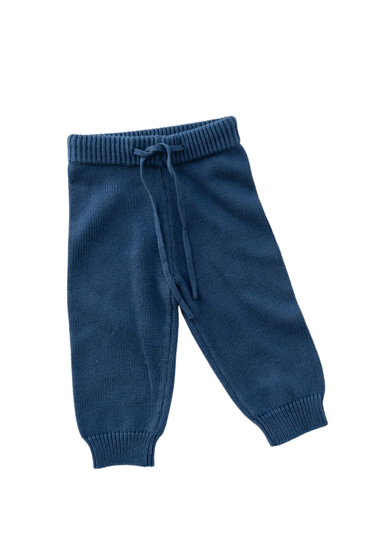 Blue Knitted pants