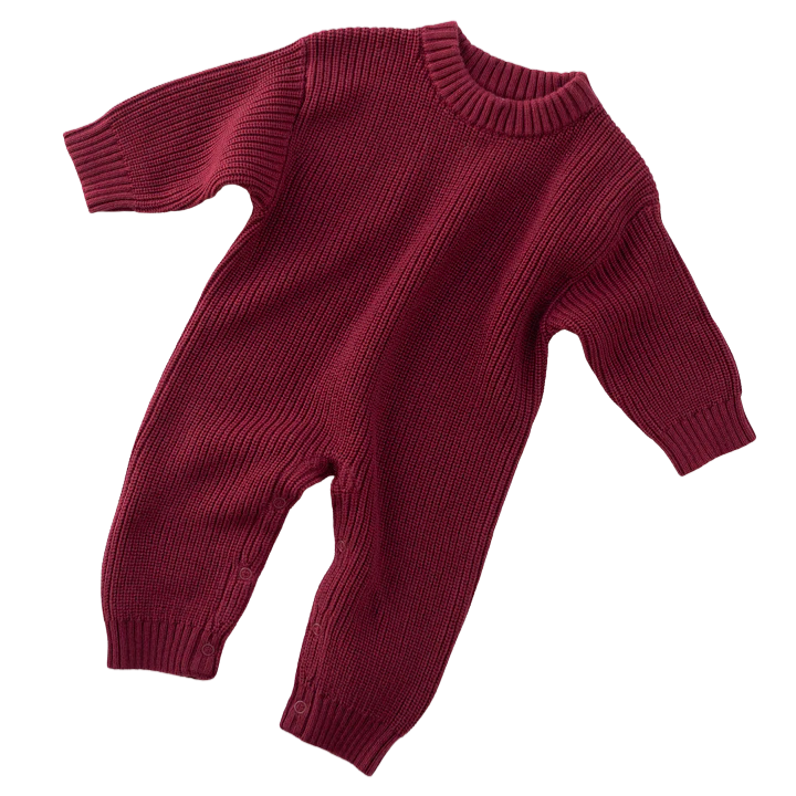 Maroon Knitted Suit