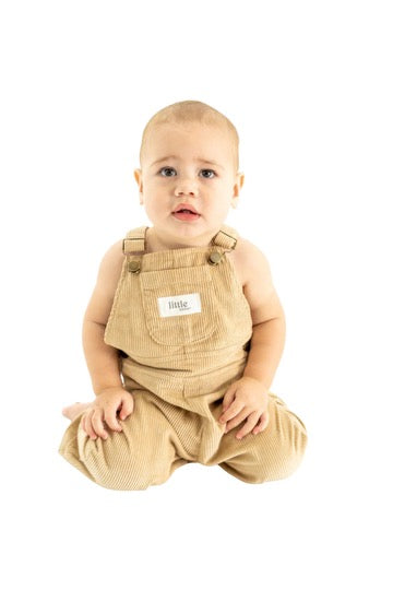 Corduroy Dungarees | Beige