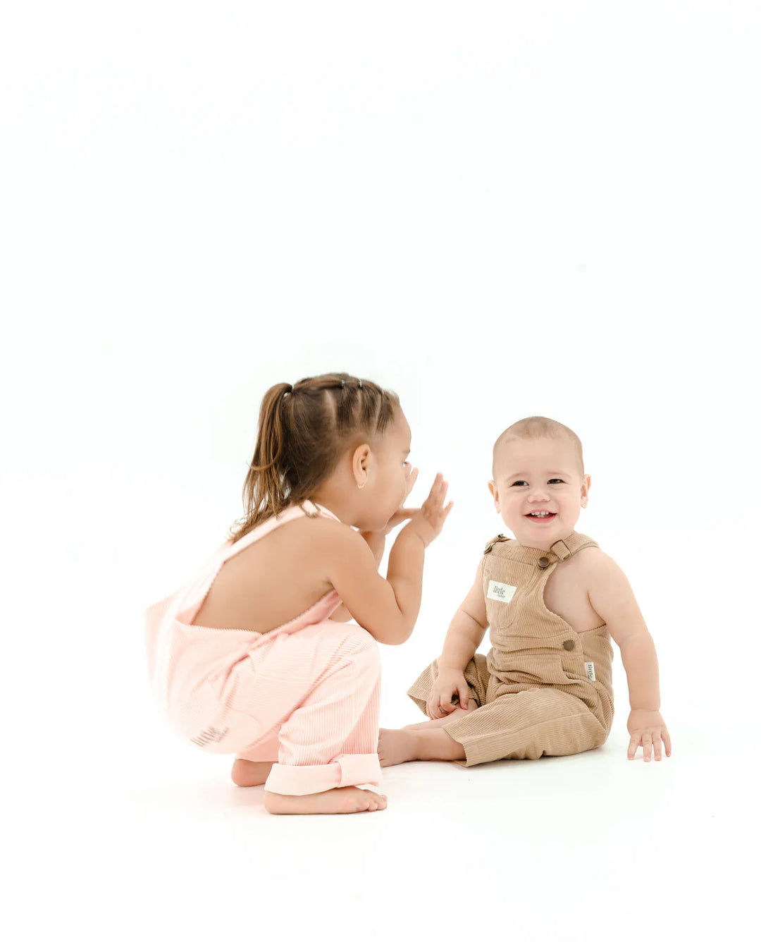 Corduroy Dungarees | Beige