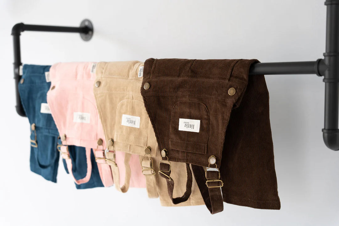 Corduroy Dungarees | Beige