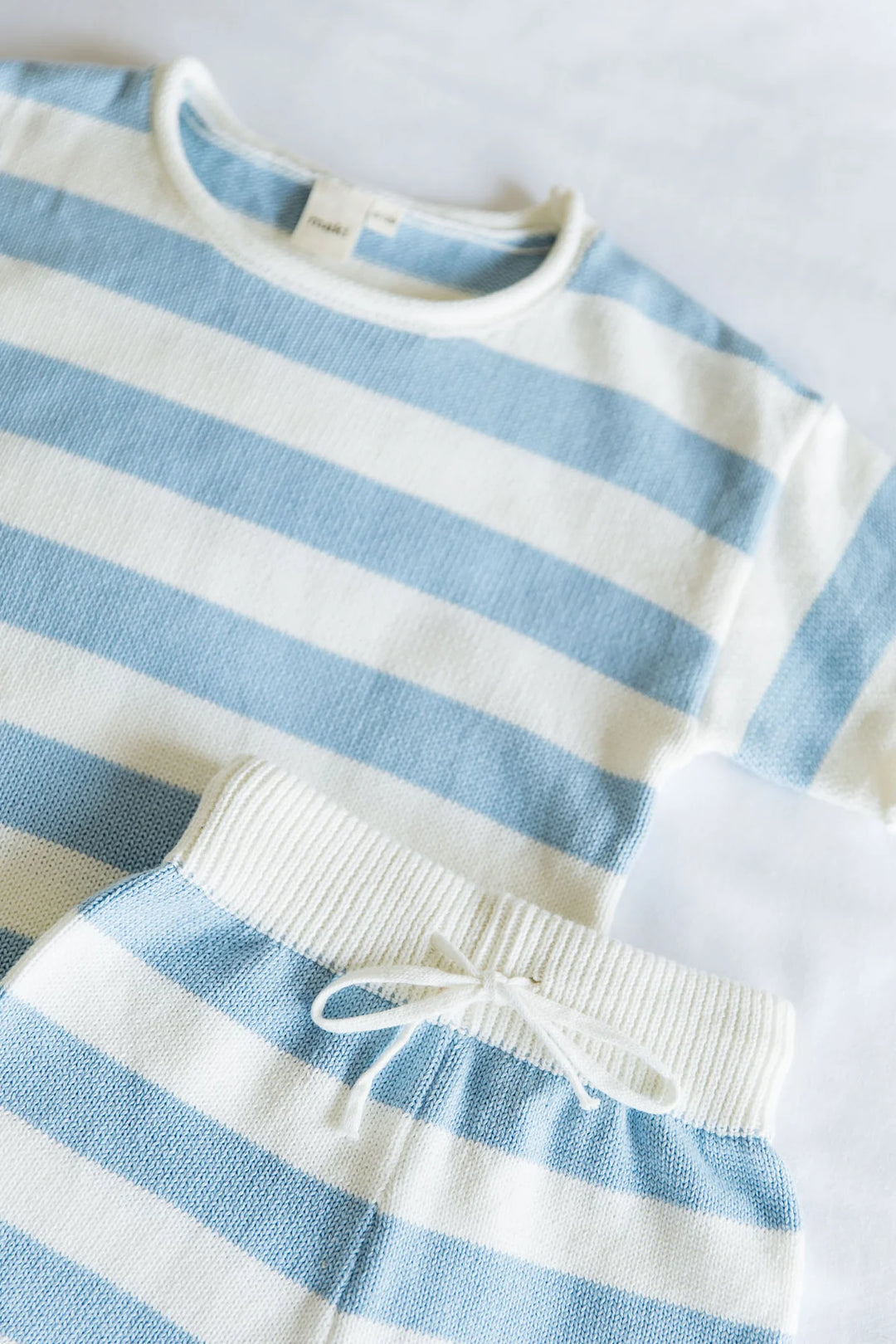 Ocean Stripe Knit Set