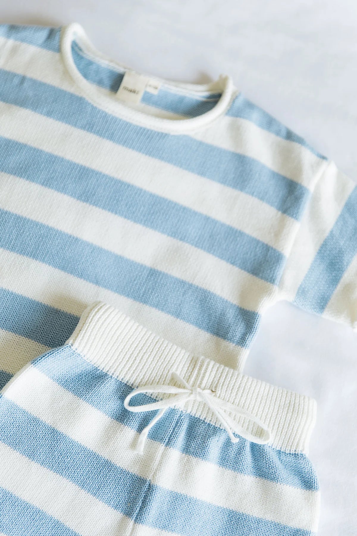 Ocean Stripe Knit Set