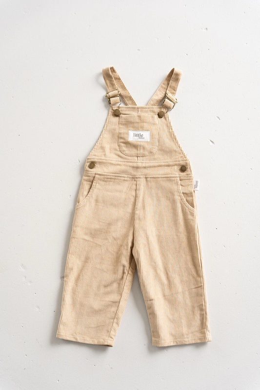 Corduroy Dungarees | Beige
