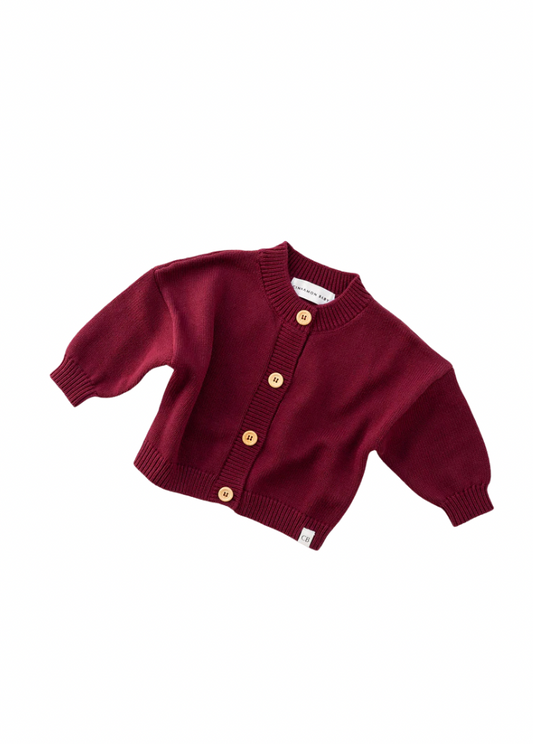 Maroon Knitted Jacket