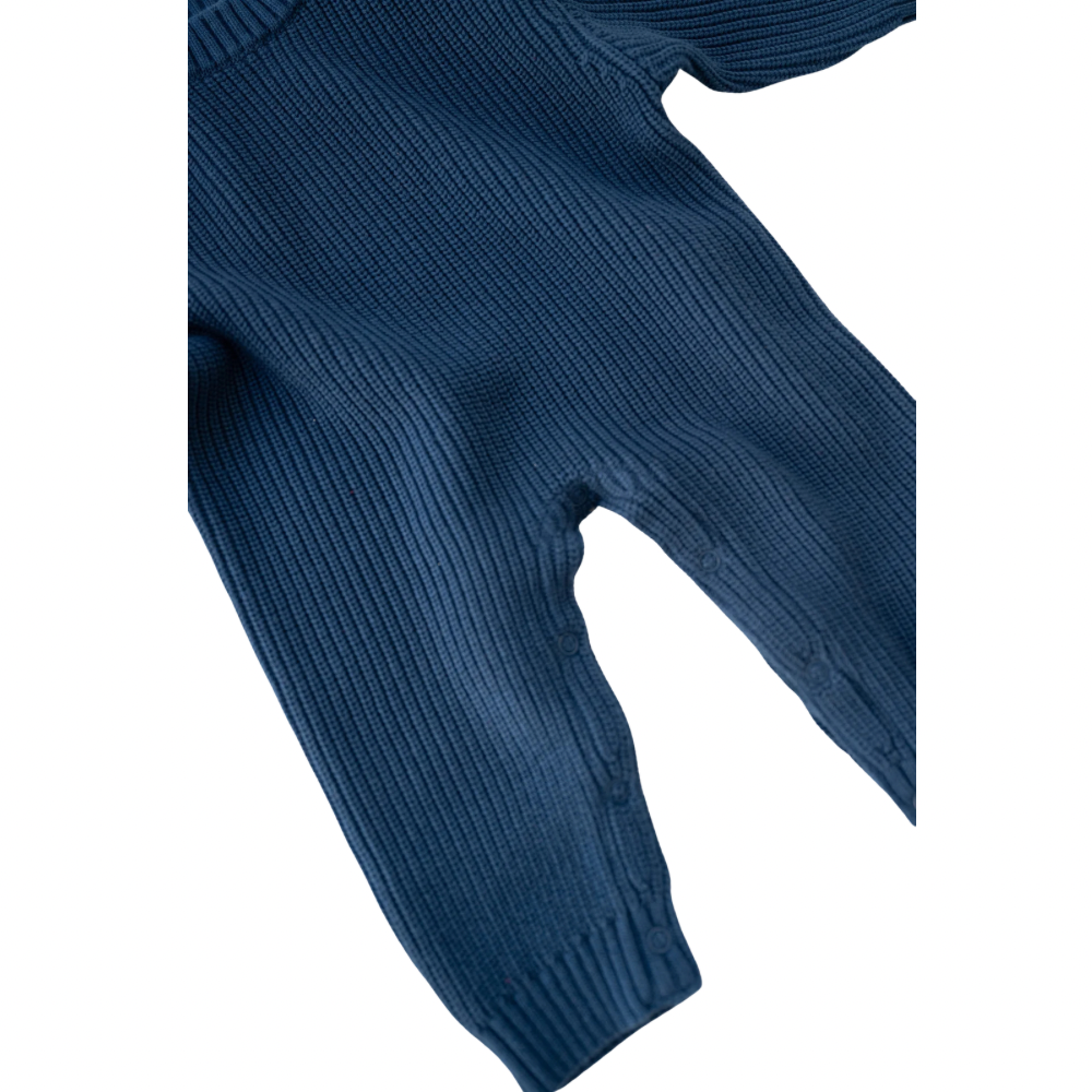 Blue Knitted Suit